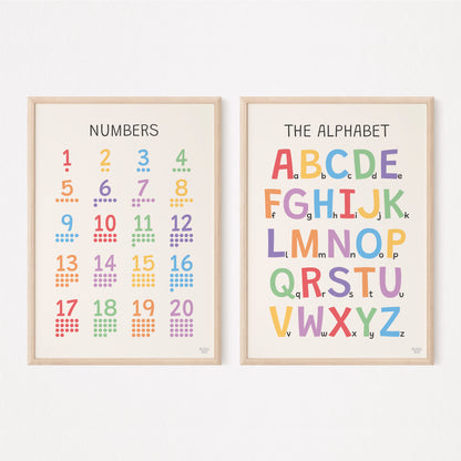 Numbers &amp; Alphabet Print Bundle